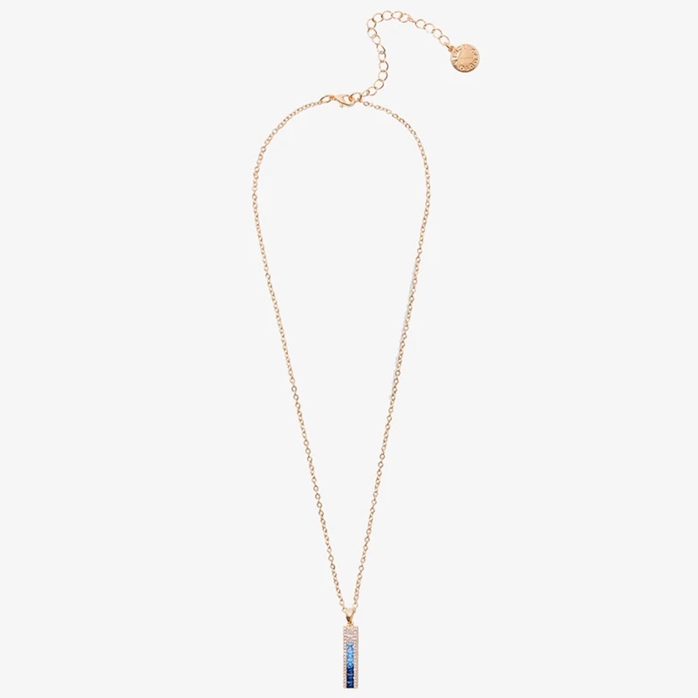 NWT VINCE CAMUTO Blue Ombré CZ Necklace - Picture 2 of 7